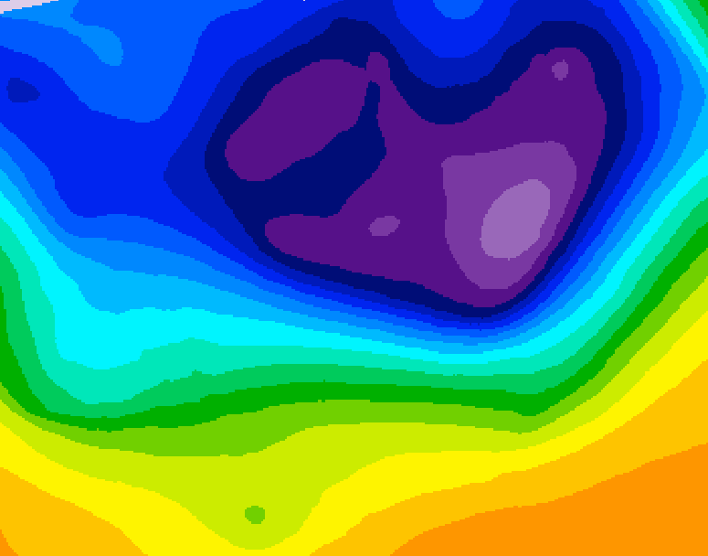 GDPS 500 millibar geopotential height 120 hour forecast chart for Canada based on 2026/02/27 1200Z data