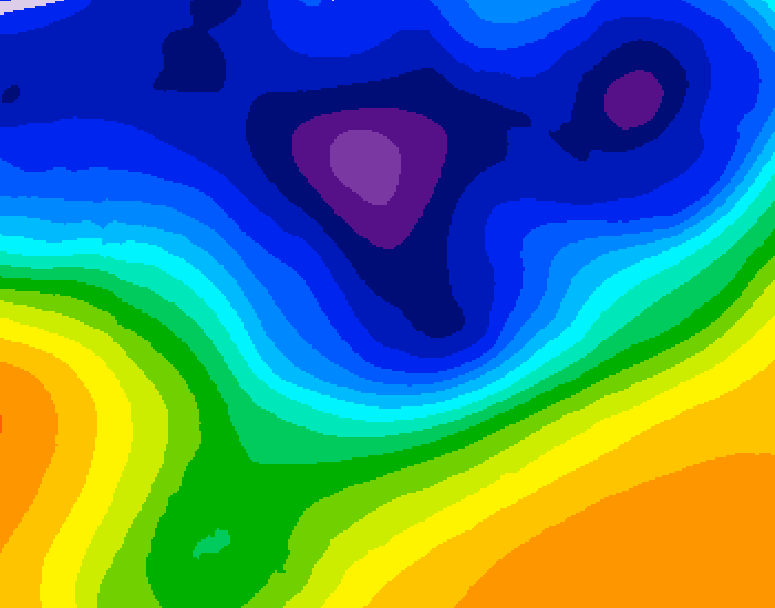 GDPS 500 millibar geopotential height 180 hour forecast chart for Canada based on 2026/02/27 1200Z data