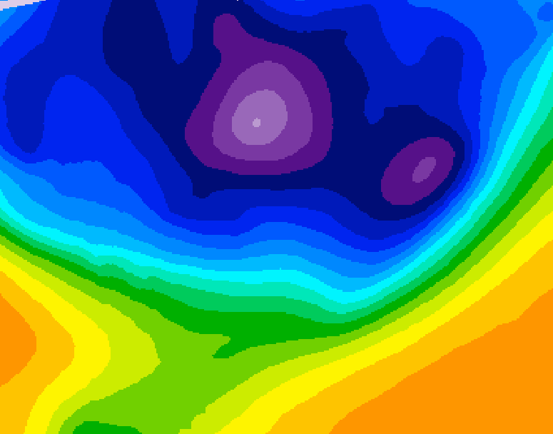 GDPS 500 millibar geopotential height 204 hour forecast chart for Canada based on 2026/02/27 1200Z data
