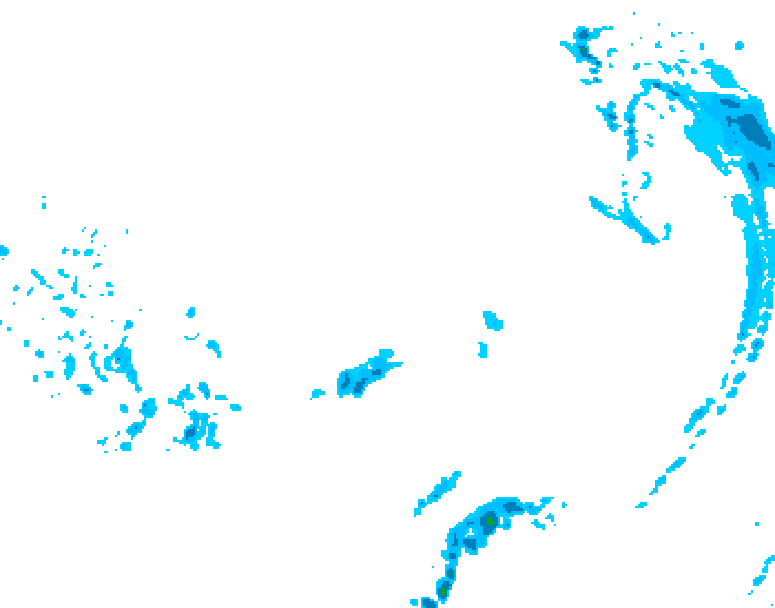 GDPS precipitation 222 hour forecast chart for Canada based on 2026/02/27 1200Z data