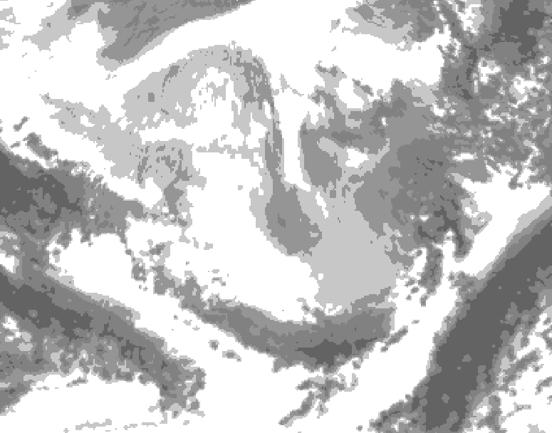 GDPS total cloud 048 hour forecast chart for Canada based on 2026/02/27 0000Z data