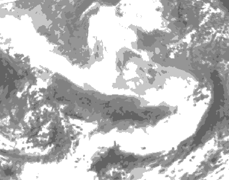 GDPS total cloud 144 hour forecast chart for Canada based on 2026/02/27 0000Z data