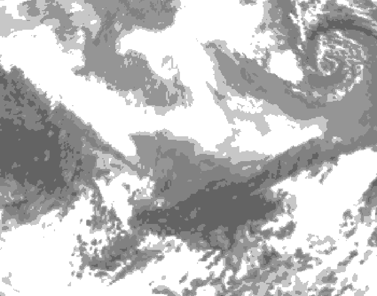 GDPS total cloud 168 hour forecast chart for Canada based on 2026/02/27 0000Z data