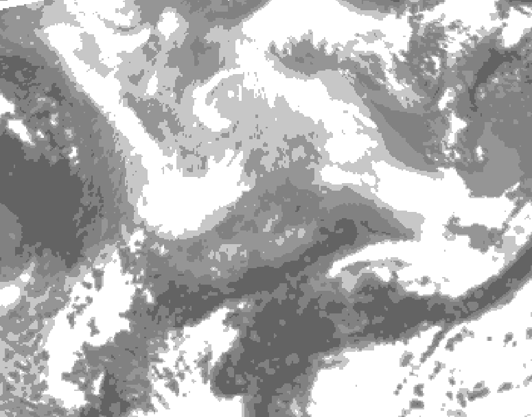 GDPS total cloud 234 hour forecast chart for Canada based on 2026/02/27 0000Z data