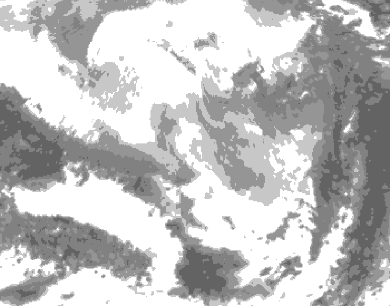 GDPS total cloud 060 hour forecast chart for Canada based on 2026/02/27 1200Z data