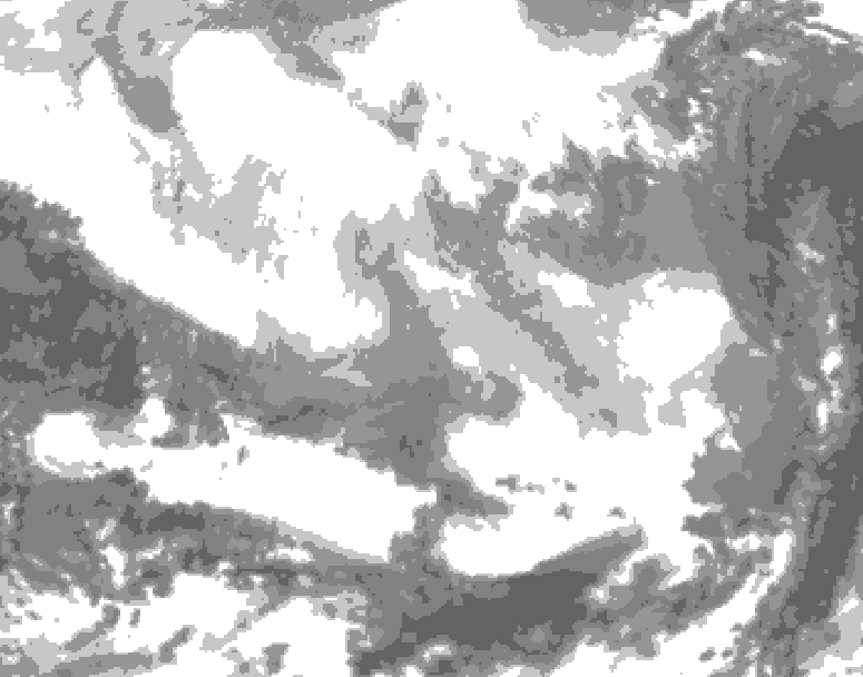 GDPS total cloud 072 hour forecast chart for Canada based on 2026/02/27 1200Z data