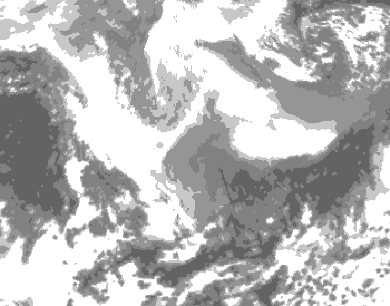 GDPS total cloud 168 hour forecast chart for Canada based on 2026/02/27 1200Z data