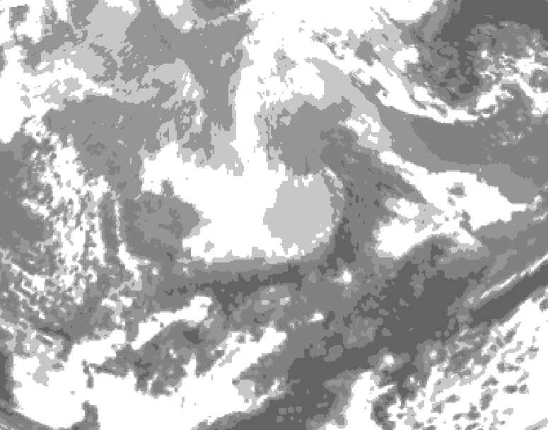 GDPS total cloud 240 hour forecast chart for Canada based on 2026/02/27 1200Z data