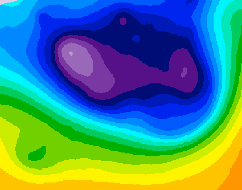 GDPS 500 millibar geopotential height 060 hour forecast chart for Canada based on 2026/02/28 0000Z data