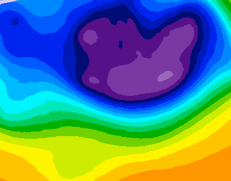 GDPS 500 millibar geopotential height 096 hour forecast chart for Canada based on 2026/02/28 0000Z data