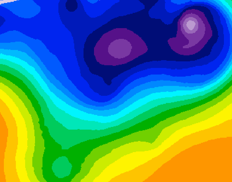 GDPS 500 millibar geopotential height 150 hour forecast chart for Canada based on 2026/02/28 0000Z data