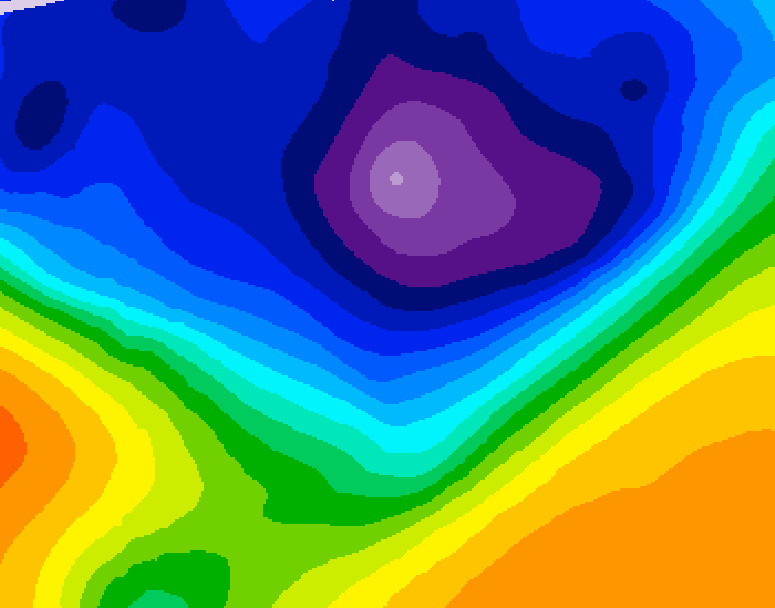 GDPS 500 millibar geopotential height 186 hour forecast chart for Canada based on 2026/02/28 0000Z data