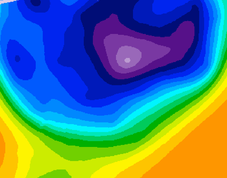 GDPS 500 millibar geopotential height 216 hour forecast chart for Canada based on 2026/02/28 0000Z data