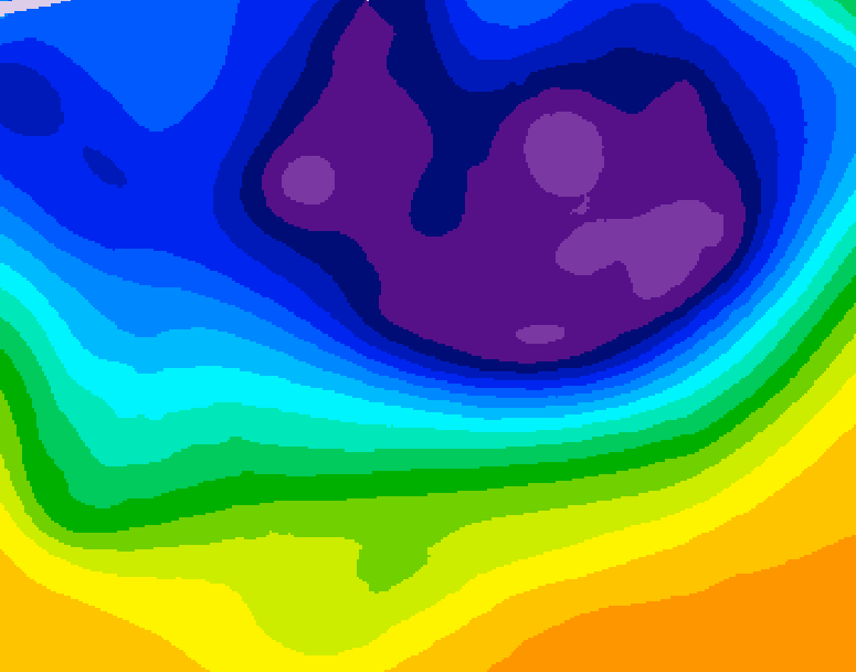 GDPS 500 millibar geopotential height 096 hour forecast chart for Canada based on 2026/02/28 1200Z data