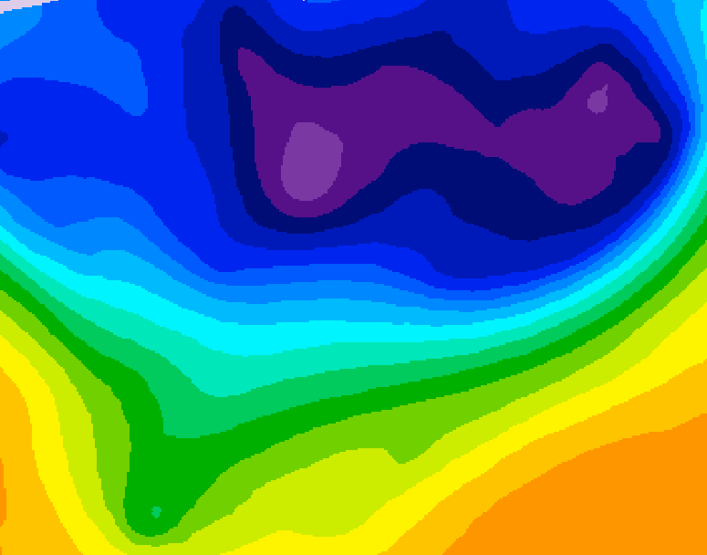 GDPS 500 millibar geopotential height 120 hour forecast chart for Canada based on 2026/02/28 1200Z data