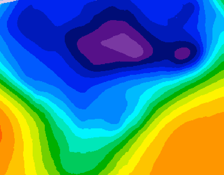 GDPS 500 millibar geopotential height 180 hour forecast chart for Canada based on 2026/02/28 1200Z data