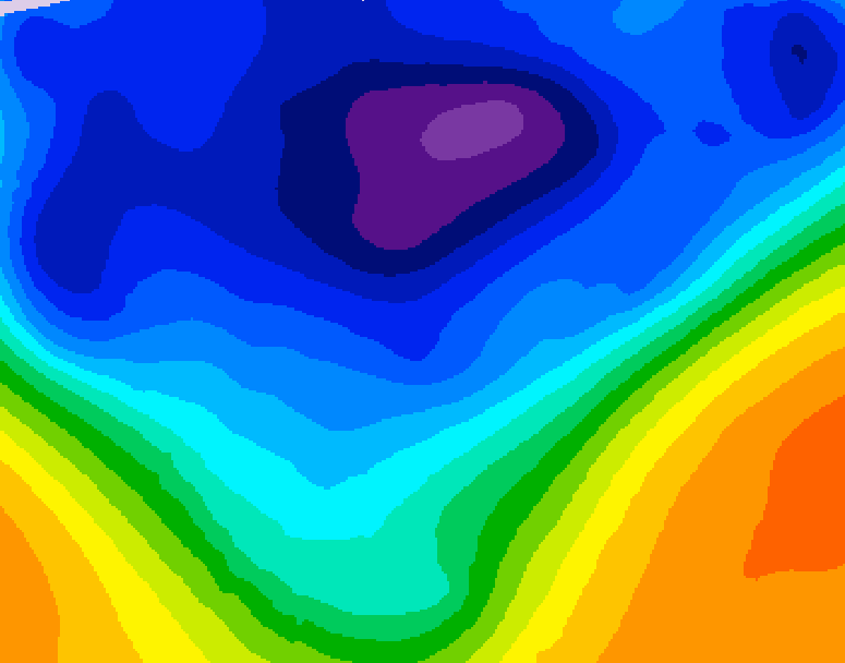 GDPS 500 millibar geopotential height 216 hour forecast chart for Canada based on 2026/02/28 1200Z data
