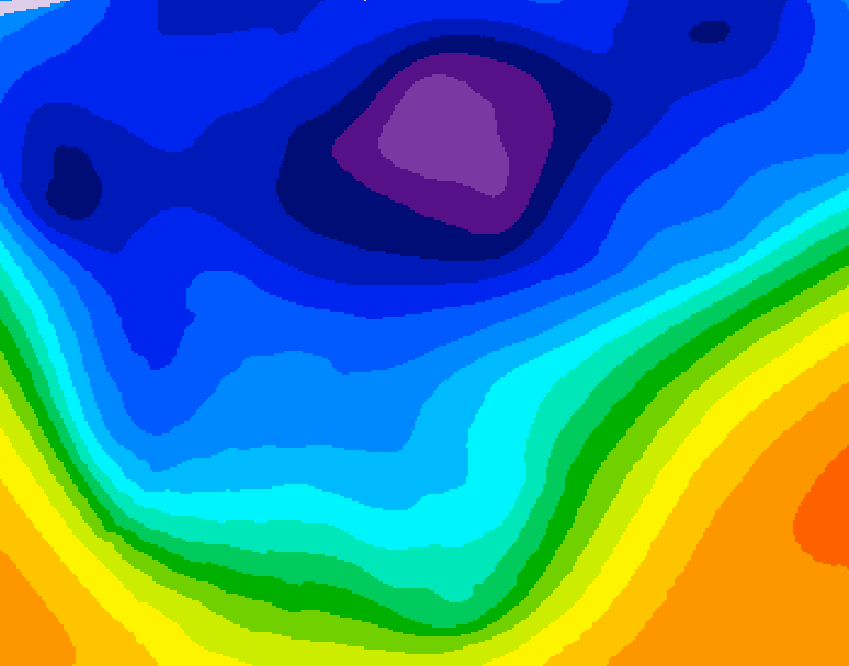 GDPS 500 millibar geopotential height 240 hour forecast chart for Canada based on 2026/02/28 1200Z data