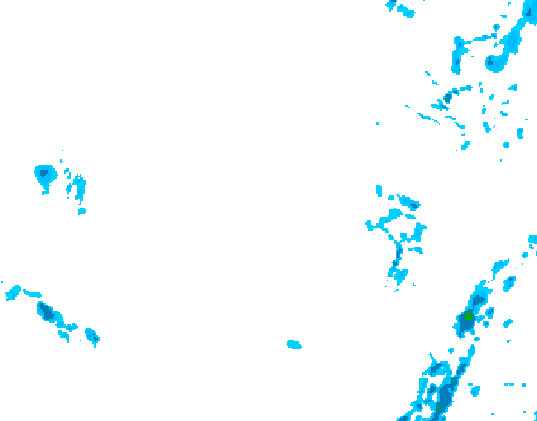 GDPS precipitation 018 hour forecast chart for Canada based on 2026/02/28 0000Z data
