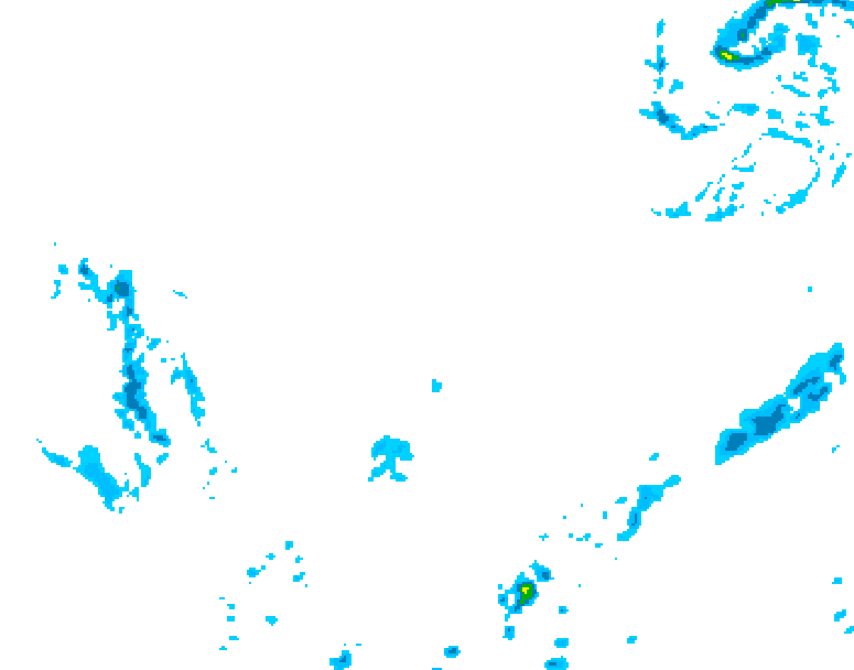 GDPS precipitation 132 hour forecast chart for Canada based on 2026/02/28 1200Z data