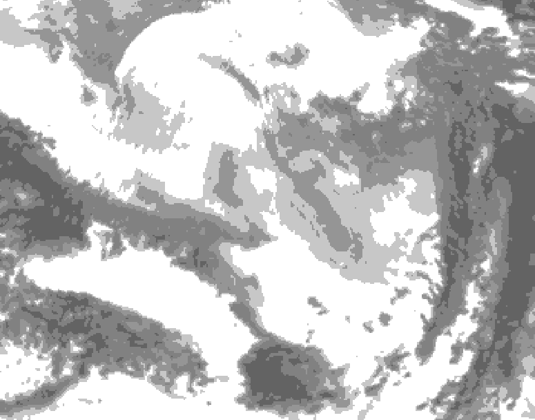 GDPS total cloud 048 hour forecast chart for Canada based on 2026/02/28 0000Z data
