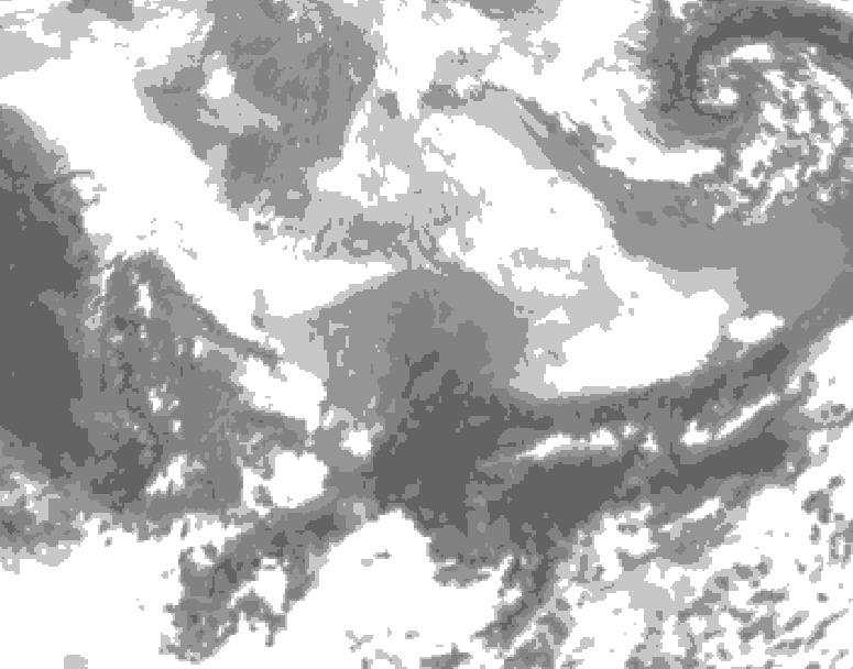 GDPS total cloud 144 hour forecast chart for Canada based on 2026/02/28 0000Z data