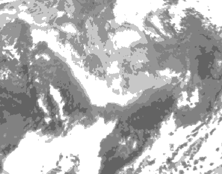 GDPS total cloud 186 hour forecast chart for Canada based on 2026/02/28 0000Z data