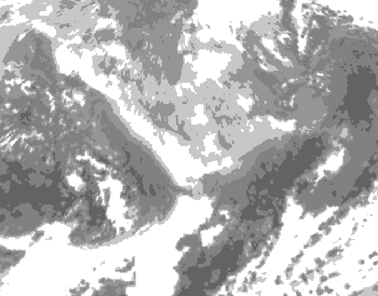 GDPS total cloud 192 hour forecast chart for Canada based on 2026/02/28 0000Z data