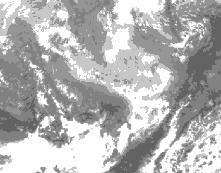 GDPS total cloud 204 hour forecast chart for Canada based on 2026/02/28 0000Z data