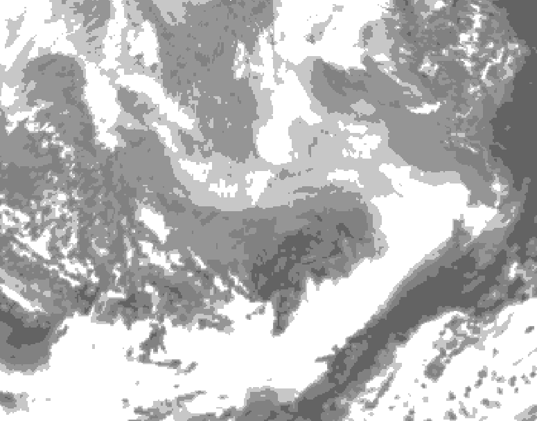 GDPS total cloud 216 hour forecast chart for Canada based on 2026/02/28 0000Z data