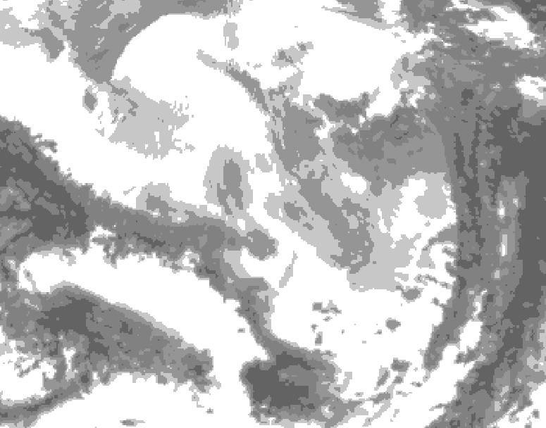 GDPS total cloud 036 hour forecast chart for Canada based on 2026/02/28 1200Z data