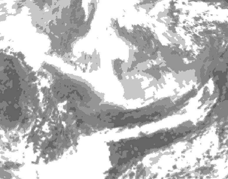 GDPS total cloud 108 hour forecast chart for Canada based on 2026/02/28 1200Z data
