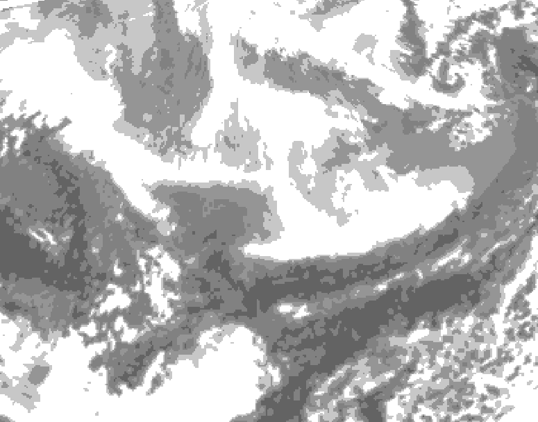 GDPS total cloud 120 hour forecast chart for Canada based on 2026/02/28 1200Z data