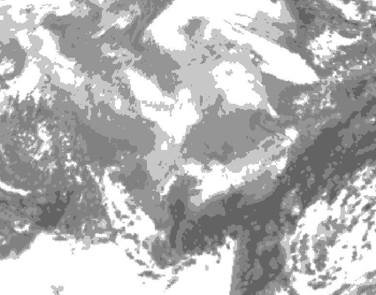 GDPS total cloud 228 hour forecast chart for Canada based on 2026/02/28 1200Z data