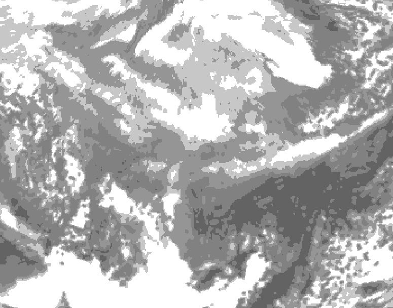 GDPS total cloud 240 hour forecast chart for Canada based on 2026/02/28 1200Z data