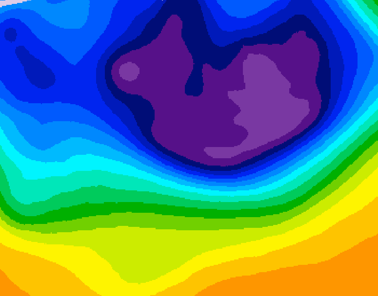 GDPS 500 millibar geopotential height 078 hour forecast chart for Canada based on 2026/03/01 0000Z data