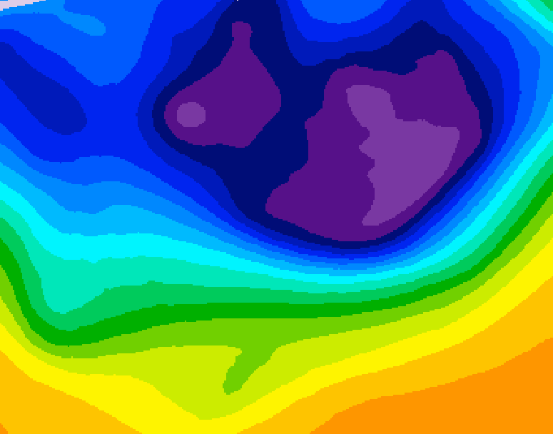 GDPS 500 millibar geopotential height 084 hour forecast chart for Canada based on 2026/03/01 0000Z data