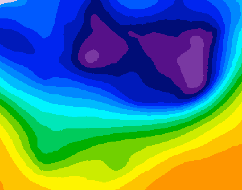 GDPS 500 millibar geopotential height 096 hour forecast chart for Canada based on 2026/03/01 0000Z data