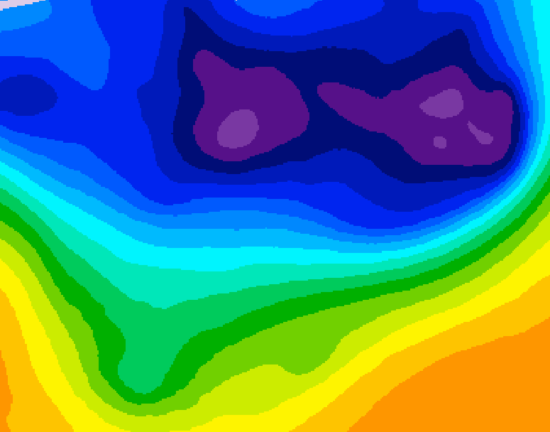 GDPS 500 millibar geopotential height 108 hour forecast chart for Canada based on 2026/03/01 0000Z data