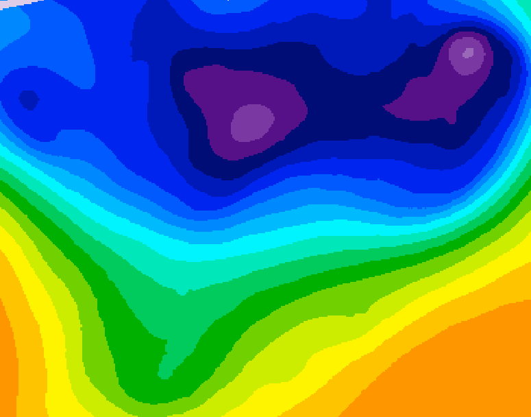 GDPS 500 millibar geopotential height 120 hour forecast chart for Canada based on 2026/03/01 0000Z data