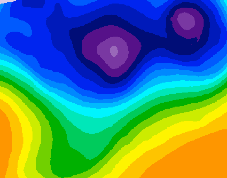 GDPS 500 millibar geopotential height 138 hour forecast chart for Canada based on 2026/03/01 0000Z data