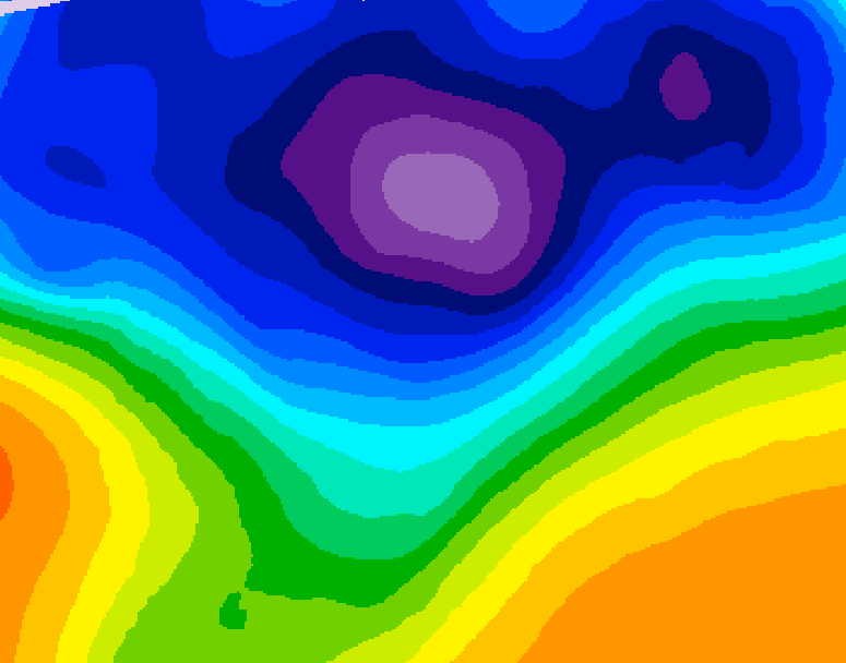 GDPS 500 millibar geopotential height 150 hour forecast chart for Canada based on 2026/03/01 0000Z data