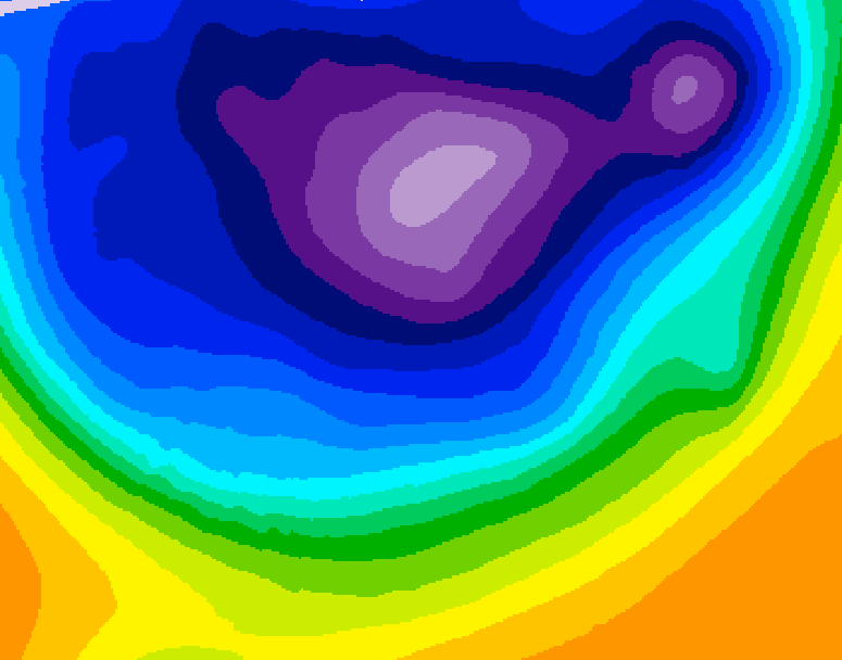 GDPS 500 millibar geopotential height 198 hour forecast chart for Canada based on 2026/03/01 0000Z data
