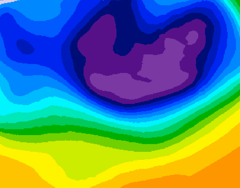 GDPS 500 millibar geopotential height 060 hour forecast chart for Canada based on 2026/03/01 1200Z data