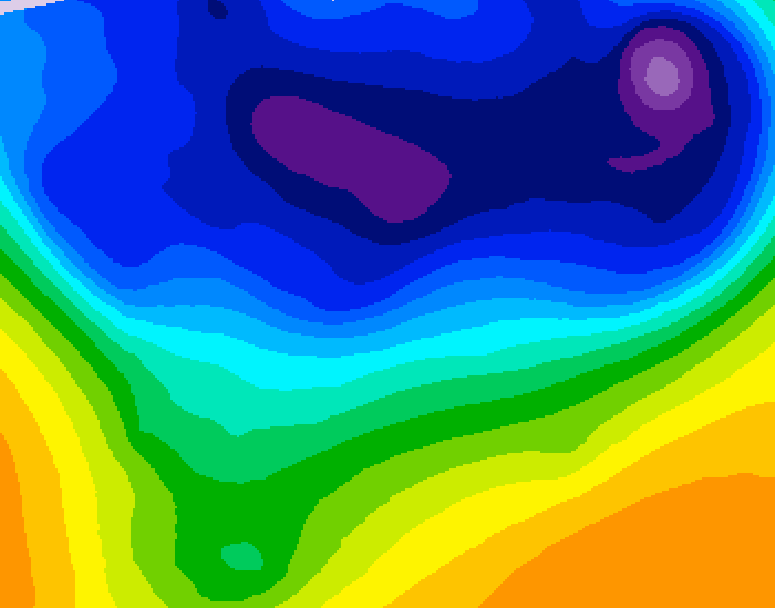 GDPS 500 millibar geopotential height 114 hour forecast chart for Canada based on 2026/03/01 1200Z data