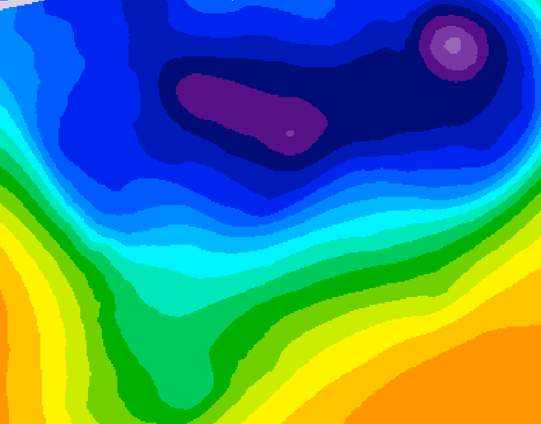 GDPS 500 millibar geopotential height 120 hour forecast chart for Canada based on 2026/03/01 1200Z data