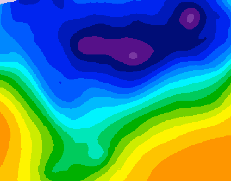 GDPS 500 millibar geopotential height 132 hour forecast chart for Canada based on 2026/03/01 1200Z data