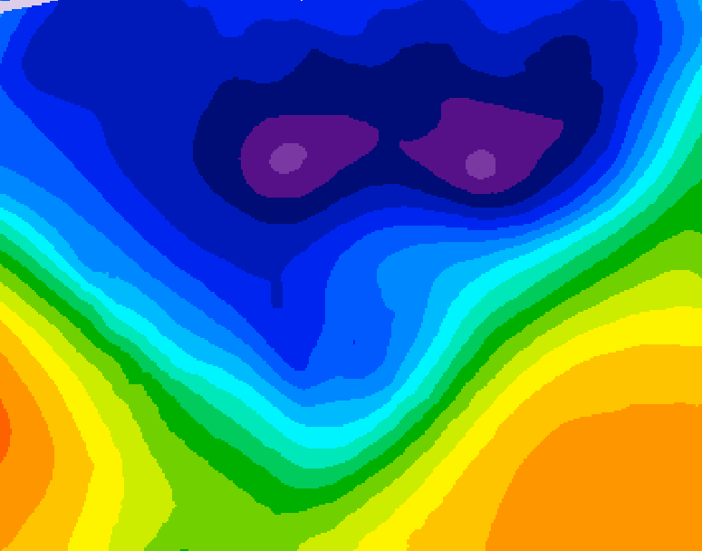 GDPS 500 millibar geopotential height 156 hour forecast chart for Canada based on 2026/03/01 1200Z data