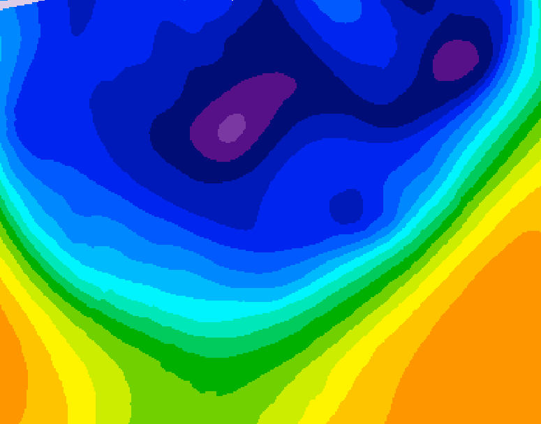 GDPS 500 millibar geopotential height 180 hour forecast chart for Canada based on 2026/03/01 1200Z data