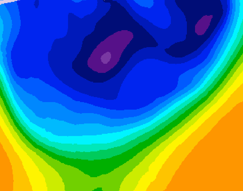 GDPS 500 millibar geopotential height 186 hour forecast chart for Canada based on 2026/03/01 1200Z data